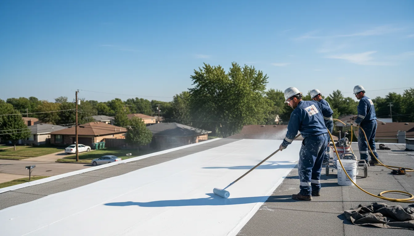 Commercial roof coating in Speer, IL near me